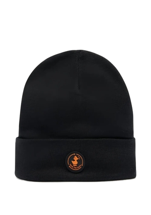 Save The Duck Lou logo-patch beanie hat - Black