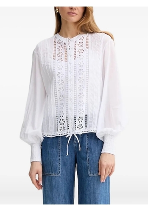 Charo Ruiz Ibiza broderie-anglaise balloon-sleeve top - White