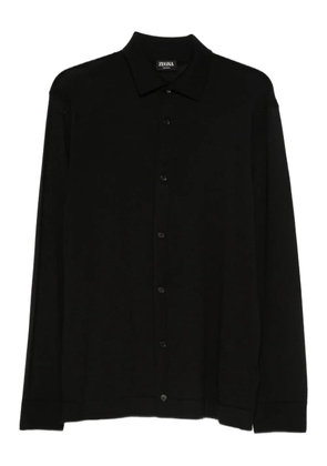 Zegna long-sleeve shirt - Black