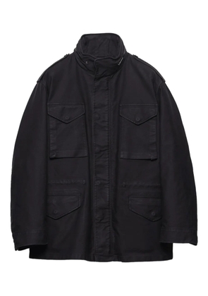 Prada flap-pocket cotton jacket - Black