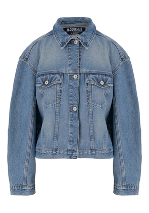 Jacquemus belted denim jacket - Blue