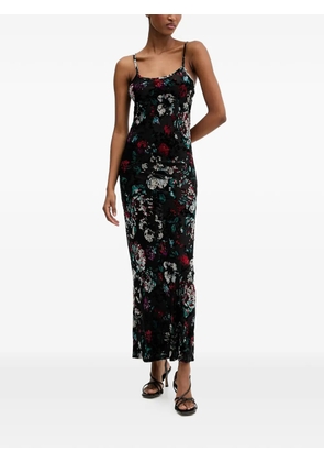 Desigual floral-print maxi dress - Black