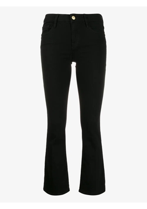 FRAME slim-fit cropped jeans - Black