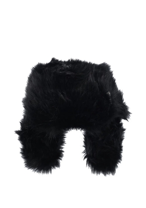 Ruslan Baginskiy fluffy ear-flap hat - Black