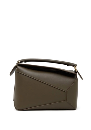 LOEWE small Puzzle leather shoulder bag - Green