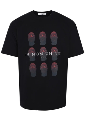 Ih Nom Uh Nit masks-print cotton T-shirt - Black