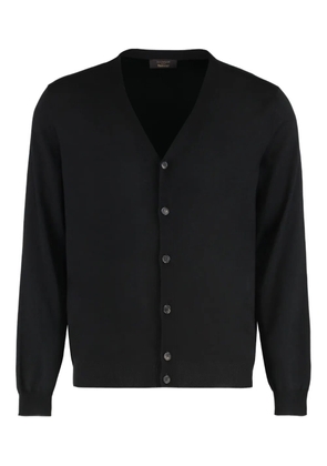 slowear button-fastening V-neck cardigan - Black