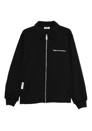 GCDS cotton zip-up jacket - Black