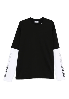 GCDS long-sleeve logo-detail t-shirt - Black
