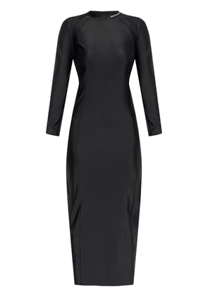 Alexander Wang logo-print midi dress - Black