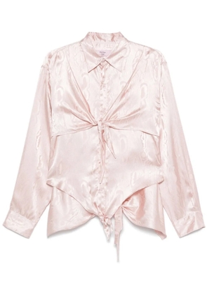 Martine Rose knotted shirt - Pink