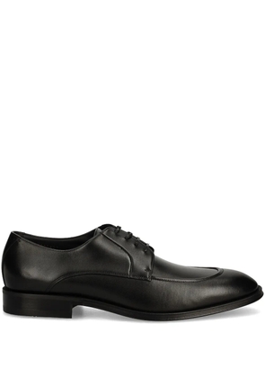 BOSS leather derby shoes - Black