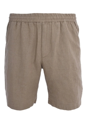 Bluemint elasticated-waistband linen shorts - Brown