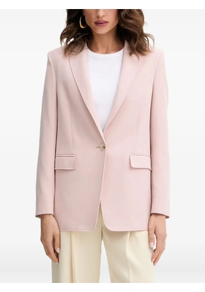 BOSS single-button notched-lapels blazer - Pink