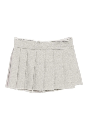 Open YY distressed wrap skirt - Grey