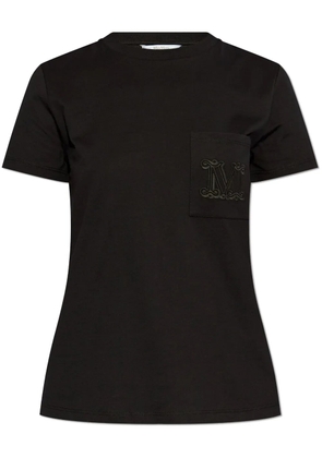 Max Mara logo-embroidered T-shirt - Black