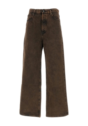 FRAME five-pocket wide-leg jeans - Brown