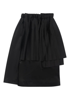 Noir Kei Ninomiya pleated midi skirt - Black