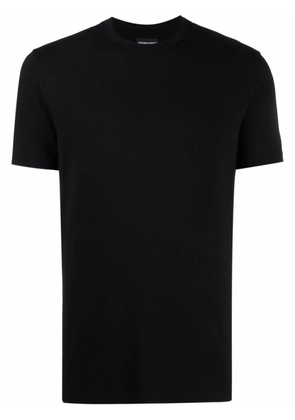 Emporio Armani logo-print crew neck T-shirt - Black