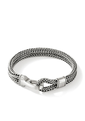 John Hardy sterling silver wheat-chain hook bracelet