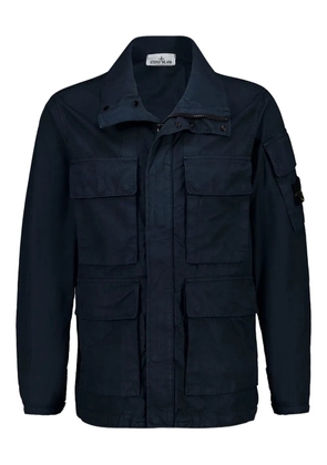 Stone Island zip-up four-pocket jacket - Blue