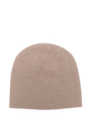 Liska cashmere beanie hat - Neutrals