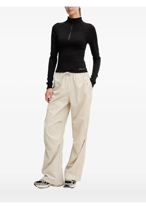 P.E Nation half-zip panelled long-sleeved T-shirt - Black