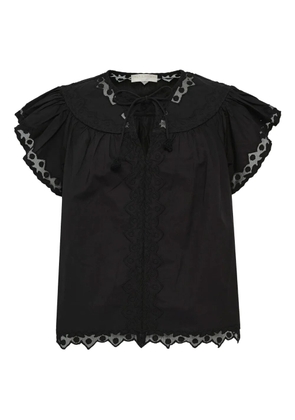 Ulla Johnson Effie flutter-sleeve blouse - Black