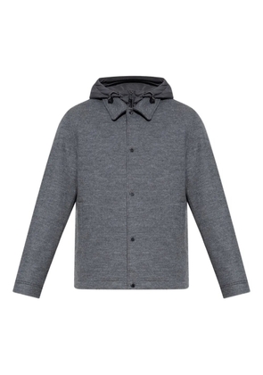Woolrich button-up hooded shirt jacket - Grey