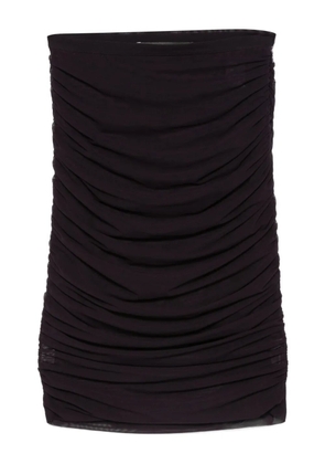 Federica Tosi ruched mesh skirt - Purple