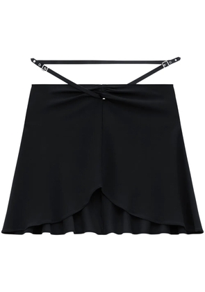 Courrèges Ellipse mini skirt - Black
