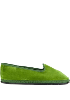PIEDATERRE Modigliani velvet ballet flats - Green