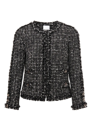 WEILL PARIS fringed tweed jacket - Black