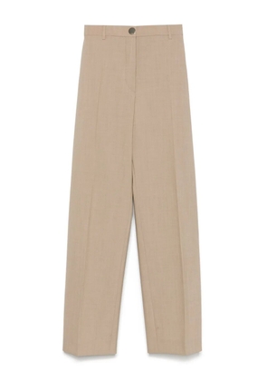 Sportmax virgin wool high-waisted trousers - Neutrals