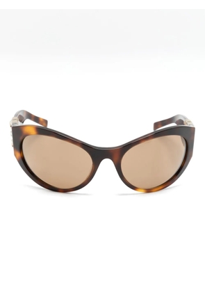 Givenchy Eyewear 4G-motif oversize-frame sunglasses - Brown