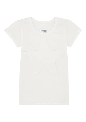 MM6 Maison Margiela star-applique T-shirt - White
