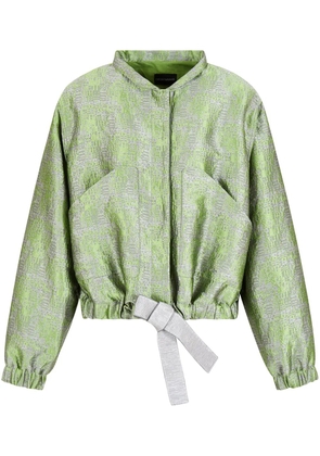 Emporio Armani jacquard bomber jacket - Green