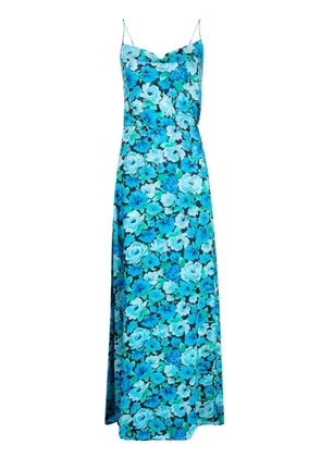 ROTATE BIRGER CHRISTENSEN floral-print maxi dress - Blue