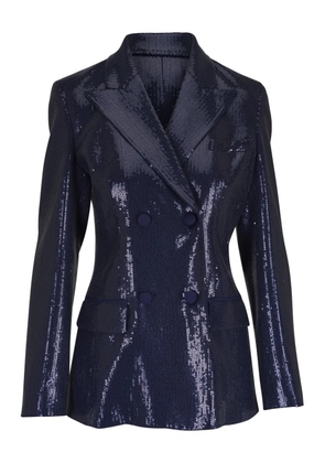 Michael Kors Collection sequin-embroidered blazer - Blue