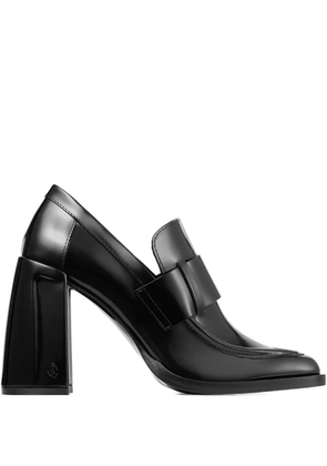 Jimmy Choo 85mm Tylor block-heel loafer pumps - BLACK