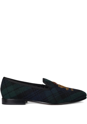 Polo Ralph Lauren Paxton crest-embroidered loafers - Blue
