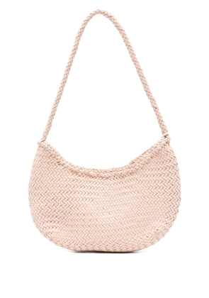 DRAGON DIFFUSION braided leather shoulder bag - Neutrals