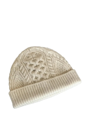 Loro Piana Eyre cable-knit beanie - White