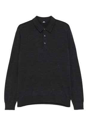 ALPHA STUDIO polo-neck long-sleeve sweater - Grey