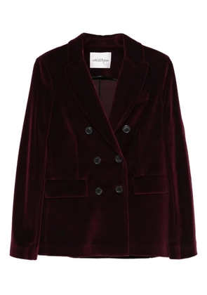 Ottod'Ame velvet double-breasted jacket - Red