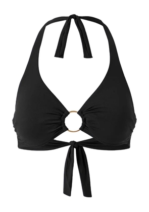 Melissa Odabash ring-detail halter bikini top - Black