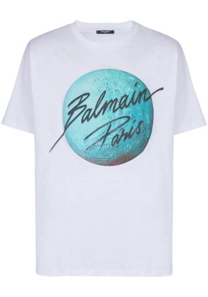 Balmain Paris & Planet T-shirt - White