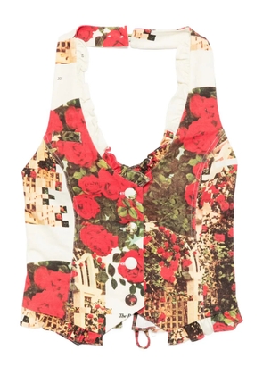 House of Sunny The Rose Garden waistcoat - Red