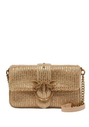 PINKO Love One crossbody bag - Gold