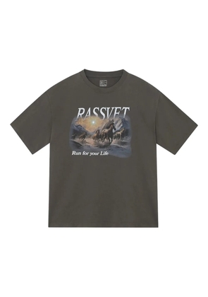 RASSVET graphic T-shirt - Brown